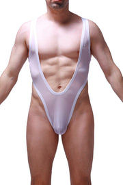 Bodysuit Thong Lepuil Net White
