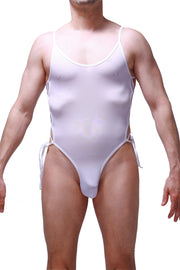Body Lacets Plum White
