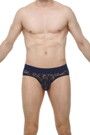 Brief Dome Lace Navy
