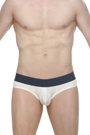 Brief Protruder Rib White