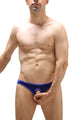 Crotchless Bikini Satin Sapphire