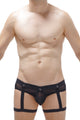 Jockthong Garter Net Black w/ Ring