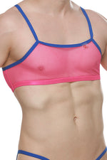 Micro Tank Top Mesh Neon Pink