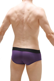 Mini Boxer Double Pouch Bee Purple